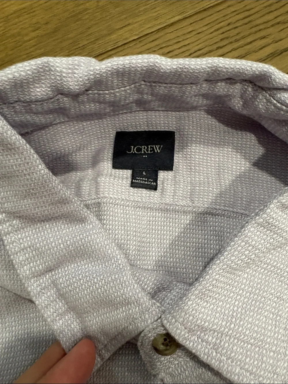 J. Crew Light Lavender Short-Sleeve Button-Down Shirt